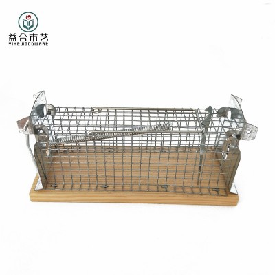 Hot Sale New Wooden Rat Trap Wholesale  Humane Metal Live Mouse Cage