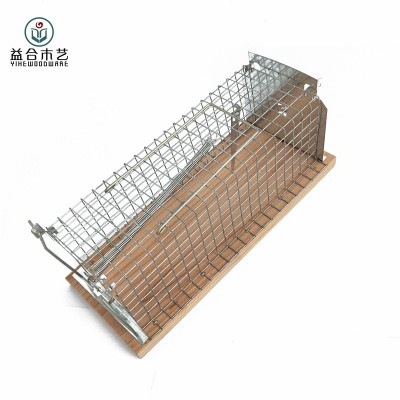 hot sale humane metal & wood rat cage trap mice cages garden